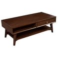 thumbnail image 1 of Alpine Furniture Flynn Wood 1 Drawer Coffee Table in Walnut, 1 of 7