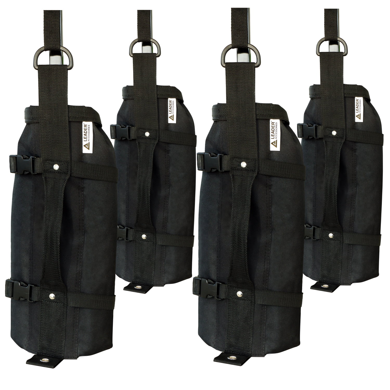 Leader Accessories 10 x 10 Instant Canopy with 4-Pack Canopy Weights & One Wheeled Carry Bag 