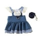 thumbnail image 1 of Vestido para perro, vestido con arnés para perro, ropa de fiesta, vestidos transpirables para primavera y verano, bonitos para perros pequeños con XL, 1 of 9