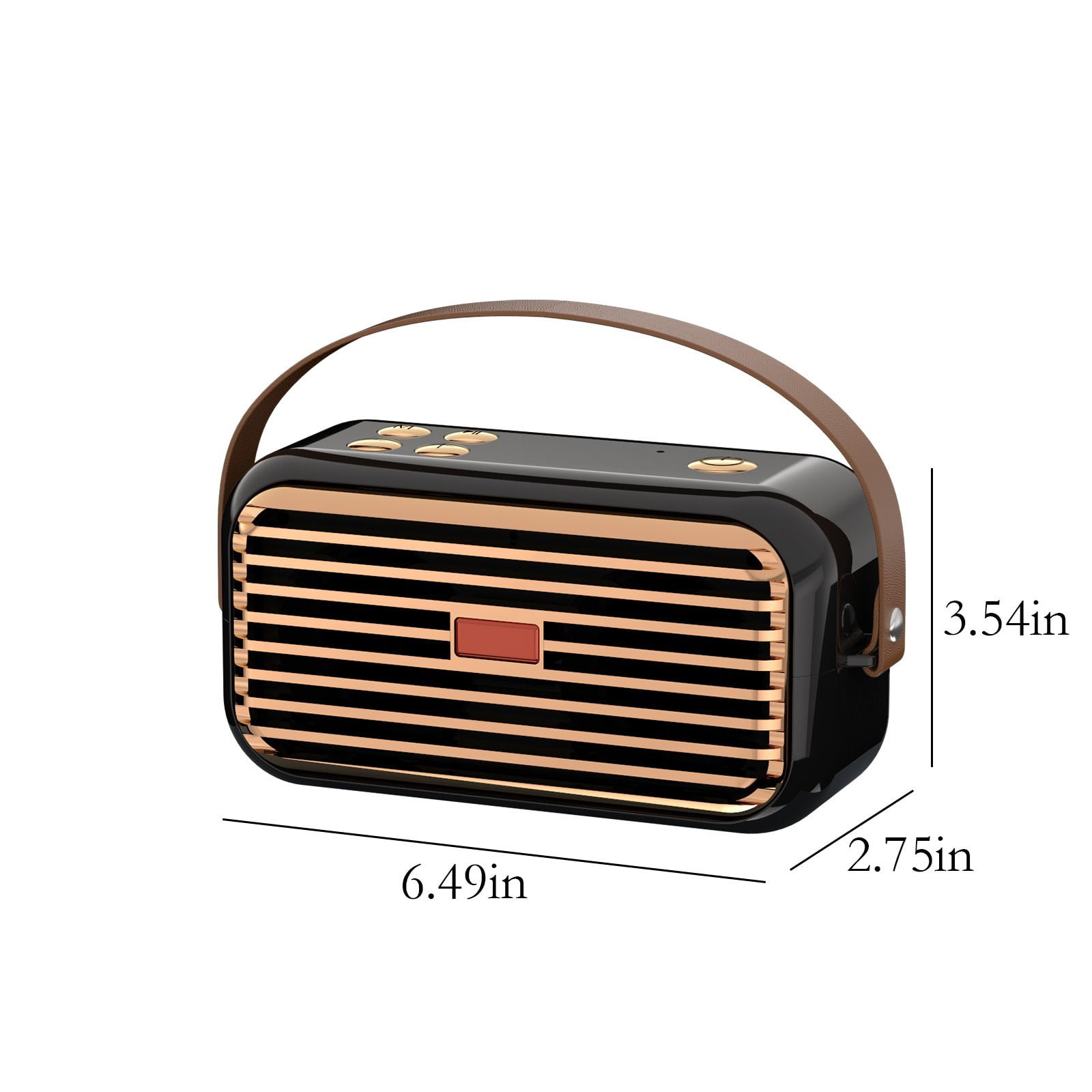 LACKUST Bluetooth Speaker Outdoor Portable Bluetooth Stereo Radio Wireless Handheld Support,Black