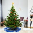 thumbnail image 4 of Pisexur Christmas Decorations Christmas Tree Skirt Knitting Tree Skirt Apron Surface Knitting Snowflake Christmas Tree Skirt Snowflake Tree Skirt Christmas Decoration, 4 of 6