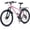 Pink, variant on NEORIVER 24 Inch Kids Mountain Bike for Boys and Girls 6+, 21-Speed All-Terrain Bicycle with Suspension Fork, Dual Disc Brakes, Rear Rack & Internal Cable Routing