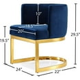 thumbnail image 5 of Meridian Furniture Gianna Navy Velvet Dining Chair, 5 of 5