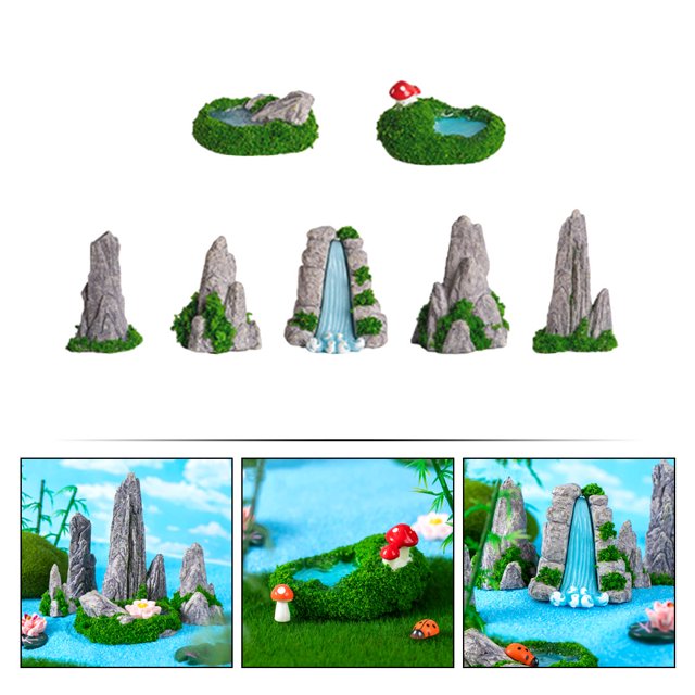 BRIGHTFUFU 7Ud Para Acuario De Resina Con Compacto Y Estable