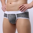 thumbnail image 2 of zuwimk Mens Underwear,Men's Soft Low Rise Bikini Underwear Mid Coverage Back Briefs Gray,M, 2 of 3