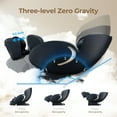 thumbnail image 4 of BOSSCARE Zero Gravity Shiatsu Full Body SL Track Massage Chair, with Heating, APP Control, Black, 4 of 10