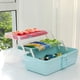 thumbnail image 4 of Organizer Box Art Storage Box Craft Organizer 3-Layers with Handle Craft Art Bin Portable for Home S, 4 of 5