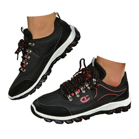 

Povozer Men Hiking Shoes Waterproof Non-slip Sport Shoes Casual Running Camping Shoes Outdoor Sneakers for Men(Black 11)