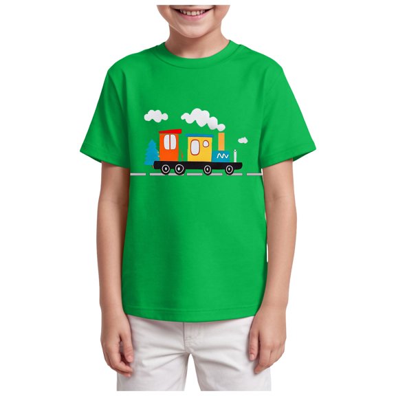 PEASKJP Short Sleeve Toddler Boys Shirts Boys T Shirt Graphic Boy T Shirt Short Sleeve Tees,Size 5-6 Years