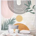 thumbnail image 4 of Mid Century Abstract Boho Leaves Modern Minimalistic Home Decor Trippy Wall Tapestry for Bedroom Aesthetic Mounain Tapestry for Living Room…, 4 of 5