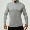 thumbnail image 4 of Men's Athletic Hoodie Workout Pullover Sport Sweatshirt Comfortable Breathable Gym Running Casual Fitness Apparel Men's Oversized Tee Summer Tops Streetwear, 4 of 6