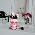 thumbnail image 5 of REK Halloween Makeup Brush Holder Gothic With Storage Creepy Cosmetics Organizer For Vanity Table Party Decoration, 5 of 5