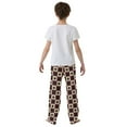 thumbnail image 5 of FORMRS Kids Pajama Pants with Pockets Size 13-14Y Boys Lounge Sleep Bottoms, Checkered Stars Pattern, 5 of 8