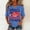 Blue, variant on 250 Anniversary USA Shirt for Womens 1776-2026 250 Years America Flag Printed Shirts, 250th Anniversary USA Shirt Womens CrewNeck Short Sleeves Graphic Tees, 4th of July Summer Womens Tops Black L
