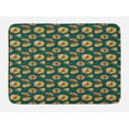 thumbnail image 1 of Gerber Daisy Bath Mat, Fresh Spring Garden Pattern with Yellow Flower Growth and Green Leaves on Blue, Plush Bathroom Decor Mat with Non Slip Backing, 29.5" X 17.5", Multicolor, by Ambesonne, 1 of 2