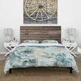 thumbnail image 2 of Designart 'Indigold Watercolor Lovely bird IV' Cottage Duvet Cover Set, 2 of 4