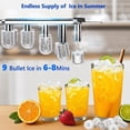 thumbnail image 3 of KNDKO Water Dispenser with Ice Maker,Top Loading Hot & Cold Water Cooler for 5 Gallon Bottles,33LBS/24H Bullet Ice Maker Output,Child Safety Lock,Ideal for Home,Office,Garage - Black, 3 of 7