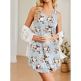thumbnail image 4 of Avidlove 2 Pack Women Sleeveless Nightgowns Tank Sleeshirt Soft Nightshirt for Sleeping Sleepwear Chemise V Neck Sleep Dress, 4 of 7