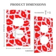 thumbnail image 3 of KLL Lips Kiss Pattern Electrical Outlet Covers, 3" x 5" 1 Pack Electric Receptacle Plug Covers for Decorator Receptacle Outlet & Switch-Style S, 3 of 6