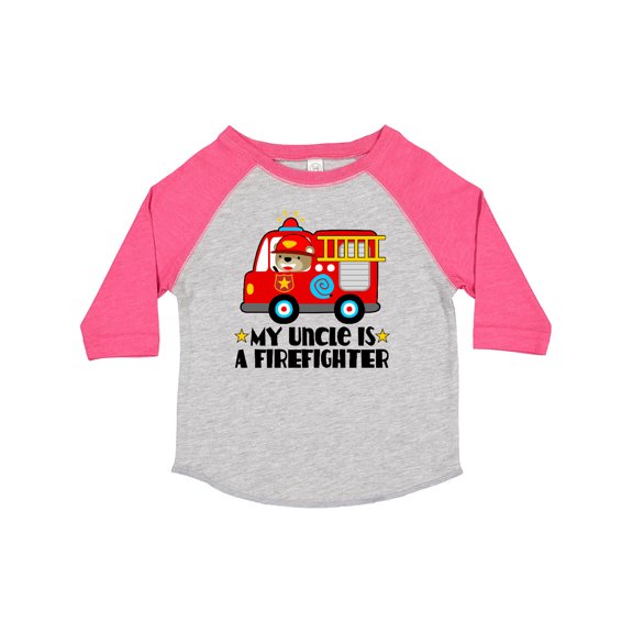 Inktastic Fireman Uncle is a Firefighter Boys or Girls Toddler T-Shirt