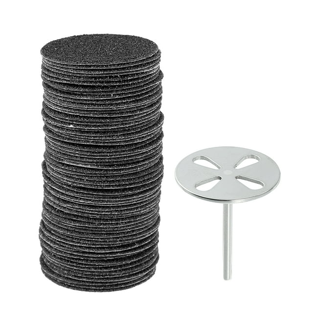 Vocoste 100 Pcs Disque de Papier de Verre Pad de Remplacement Moyen 150 Grains 25mm