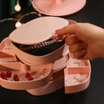 thumbnail image 4 of KYAIGUO Jewelry Storage Box Ring Earring Necklace Bracelet Watch Jewelry Organizer Rotating Travel Jewelry Box with Lid, 4 of 8