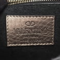 thumbnail image 4 of Pre-Owned Valentino Rockstud shoulder bag, leather, women's, gold (Fair), 4 of 13