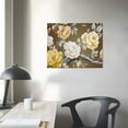 thumbnail image 3 of COMIO  Vintage Rose Wall Art Yellow and White Flower Canvas Painting Pictures Floral Prints Artwork for Living Room Bedroom Wall Decor, 3 of 4