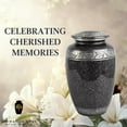 thumbnail image 2 of Ample Crimination URN Without Engraving | Large 10.5" Elegant Memorial Urn for Ashes with Meena Floral Design & Engraving Option ACU180, 2 of 9