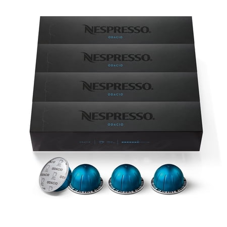 Nespresso Odacio Dark Roast Vertuoline Coffee Pods  40 Ct (4 Boxes of 10)