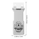thumbnail image 4 of 2 cerraduras de cerrojo con llave de acero inoxidable cerrojo de bloqueo con llave para puertas, 4 of 5