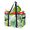 Multicolor 2, variant on CURLYOOT Watercolor Clover Ladybugs Reusable Grocery Bag, Foldable Shopping Tote Bag with Reinforced Handles, Large Kitchen Grocery Bags for Shopping Groceries Picnic