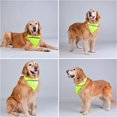 thumbnail image 5 of 2-Pack Dog Bandanas Reflective Dog Scarf Velcro Dog Bandana Cat Yellow&Orange M, 5 of 5