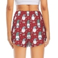 thumbnail image 2 of Lsque Gnome And Snowflakes Printed Women's Running Shorts with Liner Pockets,Elastic Quick Dry Workout Athletic Gym Yoga Shorts,Womens High Waist Shorts-Medium, 2 of 9