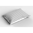 thumbnail image 2 of Ambesonne Anchor Pillow Sham 2 Pack, Marine Hipster, 30"x20", Charcoal Grey Pale Grey, 2 of 3