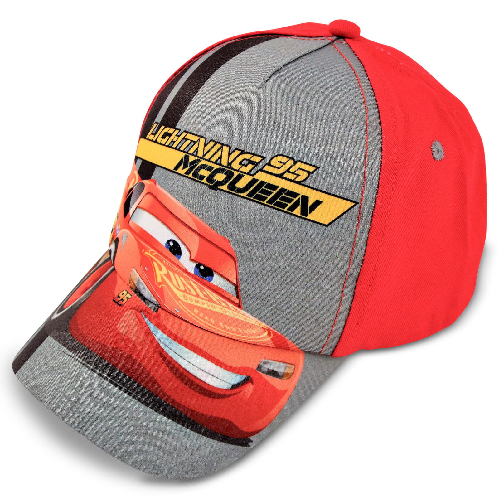 Disney Toddler Baseball Hat for Boy’s Ages 2-7 Lightning McQueen Kids Cap Washed Sunhat