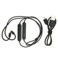 thumbnail image 1 of Cable adaptador Bluetooth para auriculares, baja latencia, 2 modos, ergonómico, inalámbrico, con micrófono para Technica E40, 50 y 70, 1 of 14