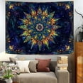 thumbnail image 2 of Gojian Boho Floral Mandala Tapestry Wall Hanging Pink Bohemian Flower Medallion Tapestry Aesthetic Watercolor Hippie Indian Small Tapestries for Bedroom Living Room Dorm Decor, 2 of 6