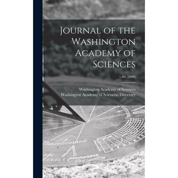Journal of the Washington Academy of Sciences; v.86 (2000) (Hardcover)