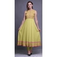 thumbnail image 2 of Bimba Medium Yellow Damask Indian Kurtis For Women Solid Readymade Anarkali Dress Printed Indian Kurti XXX-Large, 2 of 6