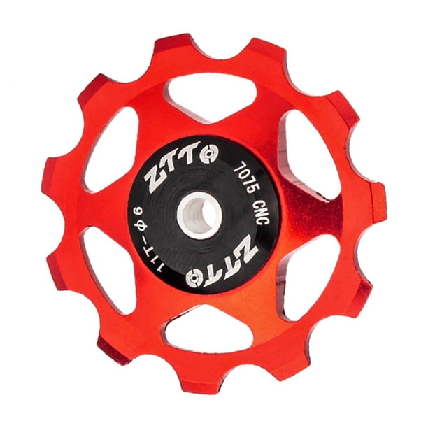 Polea de cambio trasero de rueda Jockey para bicicleta, rodamiento sellado de aluminio 11T
