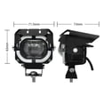 thumbnail image 4 of Faros Auxiliares Led Lupa 80w Doble Color Para Auto Moto 2pc, 4 of 6