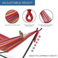 thumbnail image 3 of Ezone Adjustable Hammock Bed with Space Saving Steel Stand - Portable, Easy Set Up Indoor/Outdoor Hammock for Two, 3 of 5