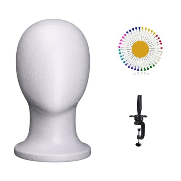 Cabeza de maniquí multiusos, ligera, soporte para exhibición de pelucas, cabeza de maniquí, peluca Con soporte de escritorio