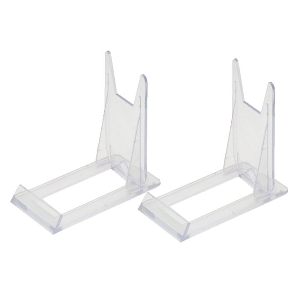 Ustyle 2 Pieces Display Rack Transparent Mini Easels Retail Stores