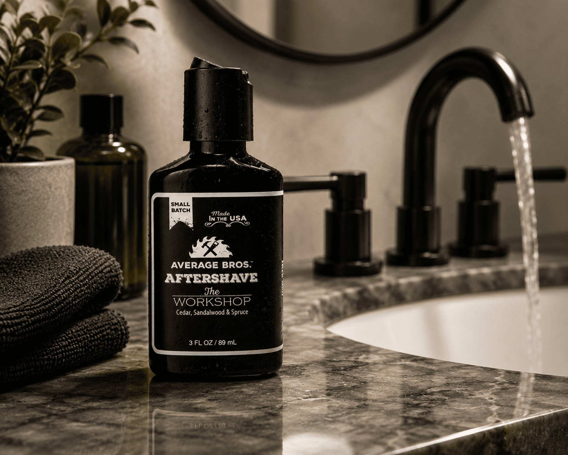 The Workshop Cedar Sandalwood & Spruce Aftershave Scented for Men