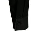 thumbnail image 4 of VgaVtl Long Sleeve Shirts for Men Turn Down Collar Cotton Mens Tops Casual Work Button Lapel Black Slim Plain Shirts,XL, 4 of 8