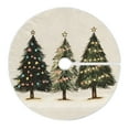 thumbnail image 6 of Yayeee Christmas Tree Skirt 35 inches for Xmas Tree Holiday Party Decoration, Cartoon Christmas Trees, 6 of 6
