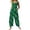 Green, variant on Gyujnb Women's St. Patrick's Day Jumpsuit - Navy Green Sleeveless Shamrock Print Wide Leg Romper with Side Pockets for Irish Festival & Casual Outings,3XL