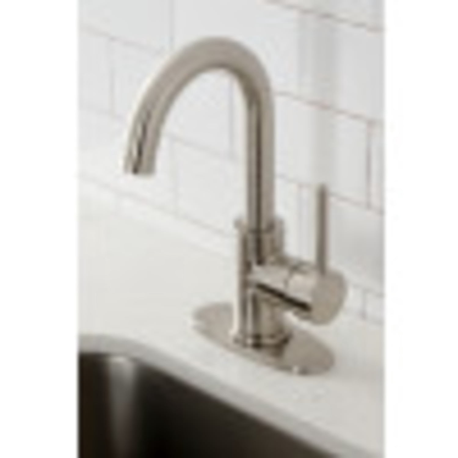 Kingston Brass LS8538DL Concord Single-Handle Bar Faucet, Brushed Nickel